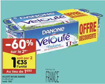 Leader Price Velouté Nature Danone offre