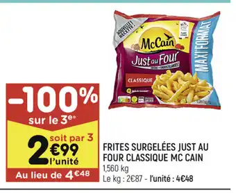 Frites Surgelées Just Au