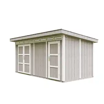 Bricomarché Abri de jardin à base de bois en panneaux LP SmartSide 8.52 + 2.95 m² - Cabane de Jardin Exterieur Cabane de Jardin Exterieur offre