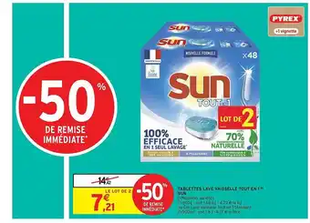 Intermarché Tablettes Lave Vaisselle Tout En 1 Sun offre