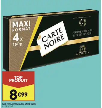 Leader Price Café Moulu Pur Arabica Carte Noire offre