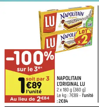Leader Price Napolitain L'Original Lu offre