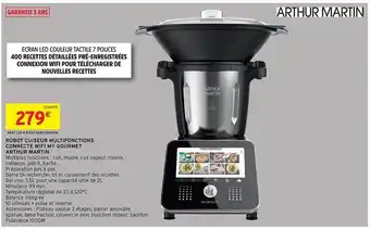 Intermarché Robot Cuiseur Multifonctions Connecte Wifi My Gourmet Arthur Martin offre