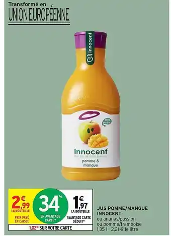 Jus Pomme - Mangue Innocent