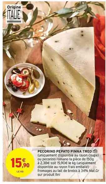 Pecorino Pepato Pinna Treo