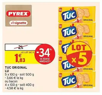 Intermarché Express Tuc Original Lu offre