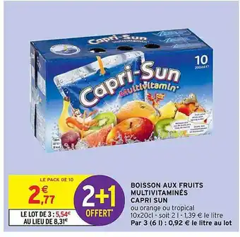 Boisson Aux Fruits Multivitaminés Capri Sun