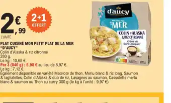 E.Leclerc Plat cuisine mon petit plat de la mer d'aucy offre