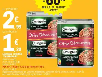 E.Leclerc Legumes cuisines cassegrain offre