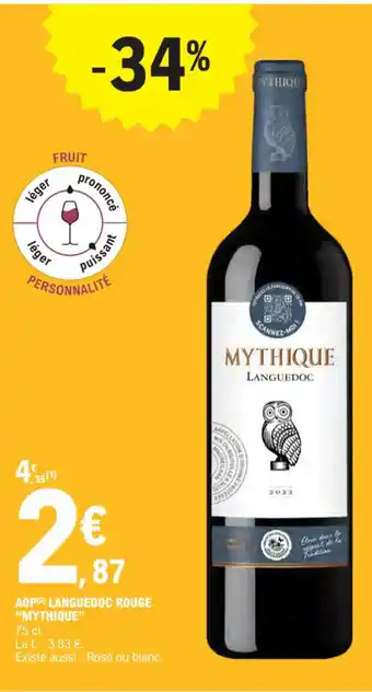 E.Leclerc AOP languedoc rouge mythique offre