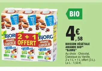 E.Leclerc Boisson vegetale amande bio offre