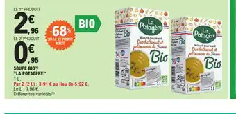 E.Leclerc Soupe bio la potagere offre