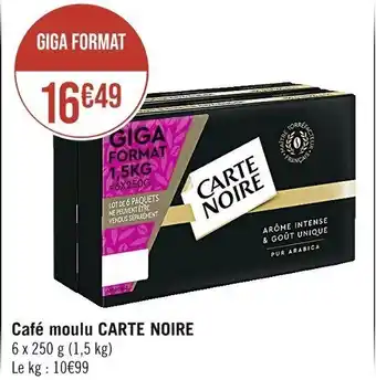 Casino Supermarchés Cafè moulo CARTE NOIRE offre