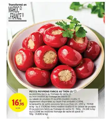 Intermarché Express Petits Poivrons Farcis Au Thon offre