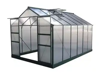 Brico Cash Serre jardin polycarbonate Dahlia - 9,24 m² - Vert Sapin offre