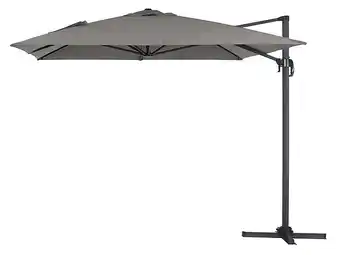 Brico Cash Parasol jardin déporté Alu Sun 4 - Rectangle - 3 x 4 m - Gris offre