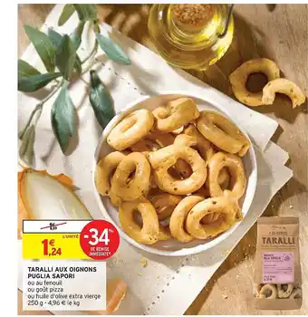 Taralli Aux Oignons Puglia Sapori