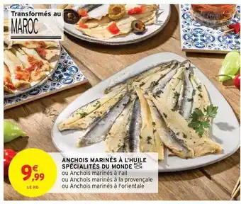 Intermarché Hyper Anchois Marinés à L'huile Spécialités Du Monde offre