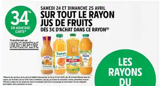 Intermarché Hyper Jus De Fruits Innocent, Tropicana, Joker, Paquito offre