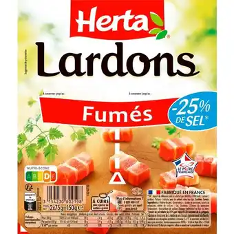 Auchan Lardons Fumés Herta offre