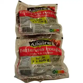 Auchan Supermarché Betteraves Rouges Epluchées Allaire offre