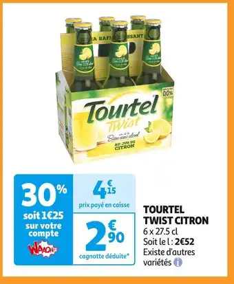 Auchan Supermarché TOURTEL TWIST CITRON offre