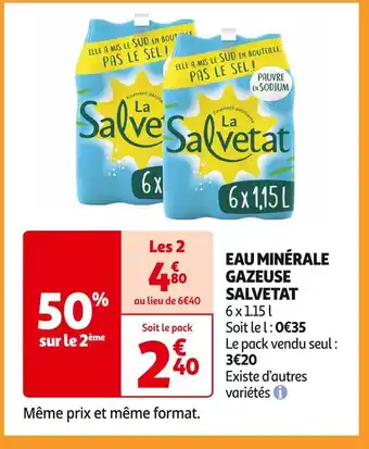 LA SALVETAT EAU MINÉRALE GAZEUSE