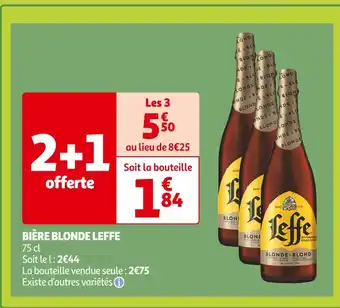 Auchan Supermarché LEFFE BIÈRE BLONDE offre