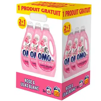 Auchan Lessive Liquide Rose Et Lilas Blanc Omo offre