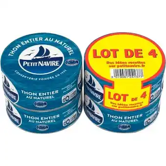 Auchan Thon Entier Naturel Petit Navire offre