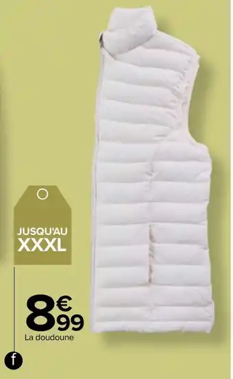 Carrefour Doudoune femme offre