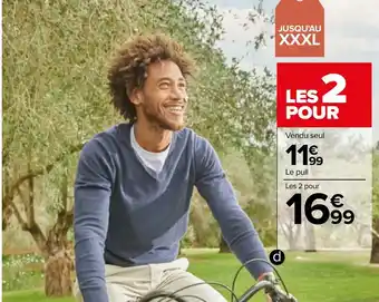 Carrefour Pull homme offre