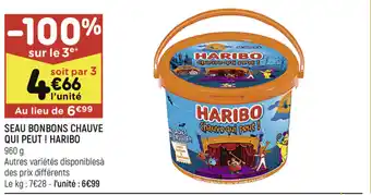 Leader Price Seau Bonbons Chauve Qui Peut ! Haribo offre