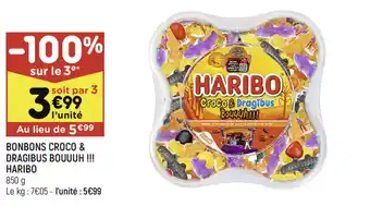 Leader Price Bonbons Croco & Dragibus Bouuuh !!! Haribo offre