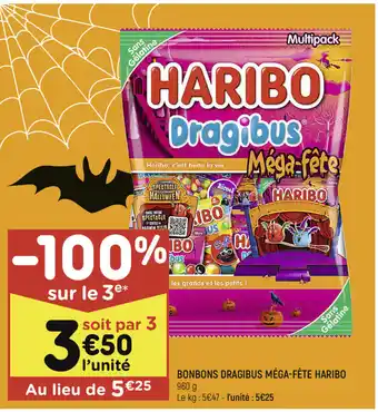 Leader Price Bonbons Dragibus Mega-Fête Haribo offre