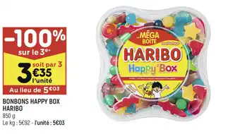 Leader Price Bonbons Happy Box Haribo offre