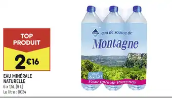 Leader Price Eau minérale Naturelle offre