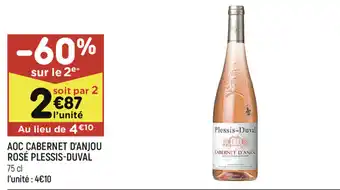 AOC Cabernet d'Anjou rosé Plessis-Duval