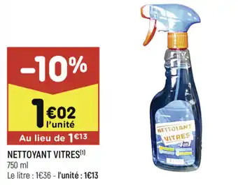 Leader Price Nettoyant Vitres offre