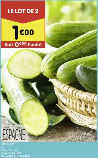 Leader Price Concombre offre