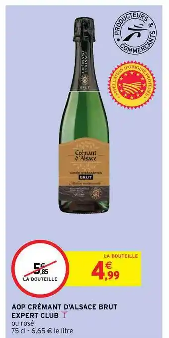 Intermarché Hyper Aop Crémant D'alsace Brut offre