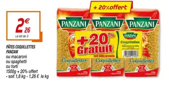 Netto Pâtes Coquillettes Panzani offre