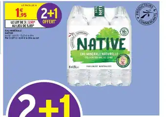 Intermarché Hyper Eau Minérale Native offre