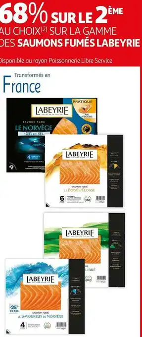 Auchan Labeyrie bon plan sur la gamme des saumons fumés labeyrie offre