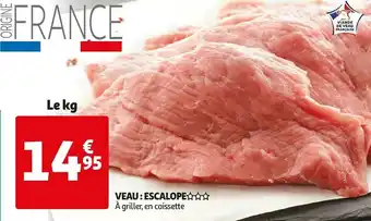 Auchan Veau : escalope offre
