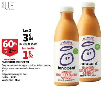 Auchan Innocent smoothie offre