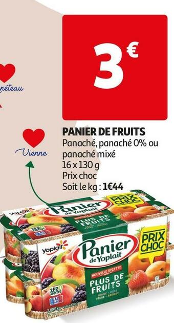 Yoplait panier de fruits