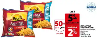 Auchan Mc cain just au four surgelé offre