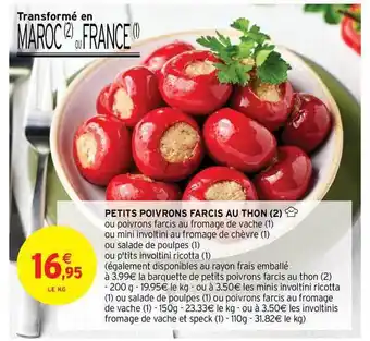 Intermarché Hyper Petits Poivrons Farcis Au Thon offre