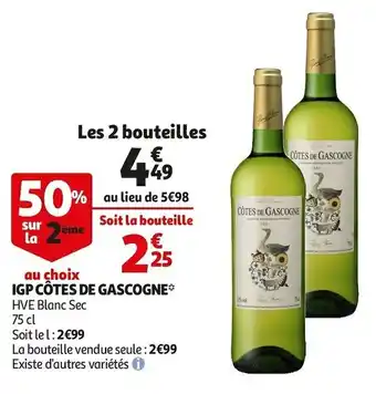 Auchan Pierre chanau igp côtes de gascogne offre